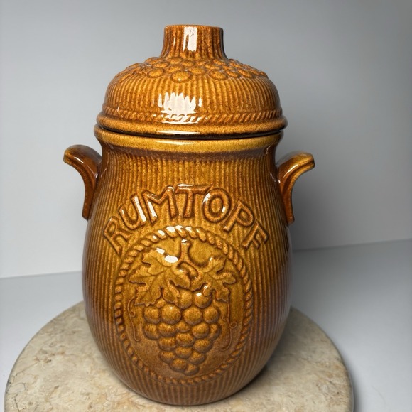Vintage W. German Rumtopf Scheurich Keramik 11